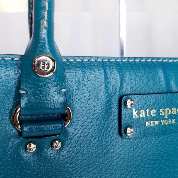 Kate Spade Wellesley Quinn bright teal Purse Handbag - Picture 6 of 14